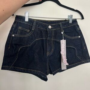 Missguided Women's Black Denim Shorts